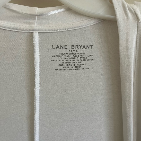 Lane Bryant white & black over-piece - Picture 4 of 4